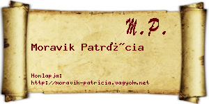 Moravik Patrícia névjegykártya